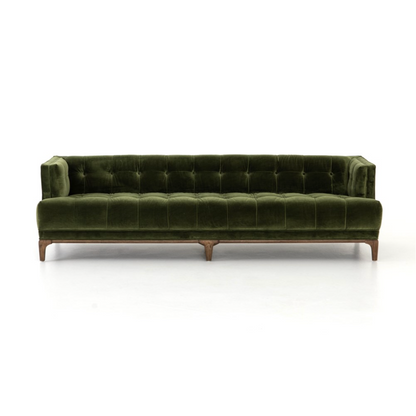 Dillen 91" Tufted Sofa - Olive