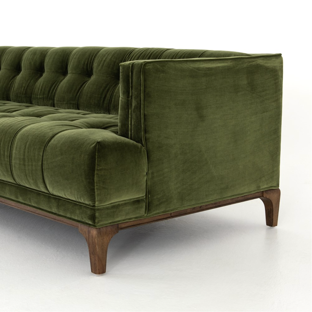 Dillen 91" Tufted Sofa - Olive
