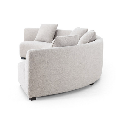 Rhonda 176" Curved Bench Seat Sectional - Sand