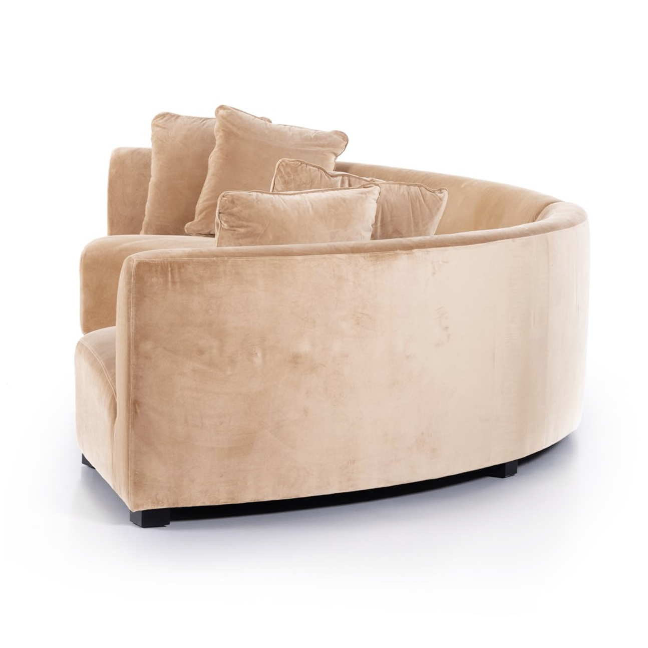 Rhonda 176" Curved Bench Seat Sectional - Camel