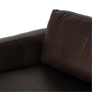 Colten 98" Top Grain Leather 2 Cushion Sofa - Cigar