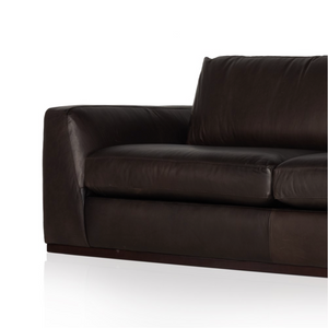 Colten 98" Top Grain Leather 2 Cushion Sofa - Cigar