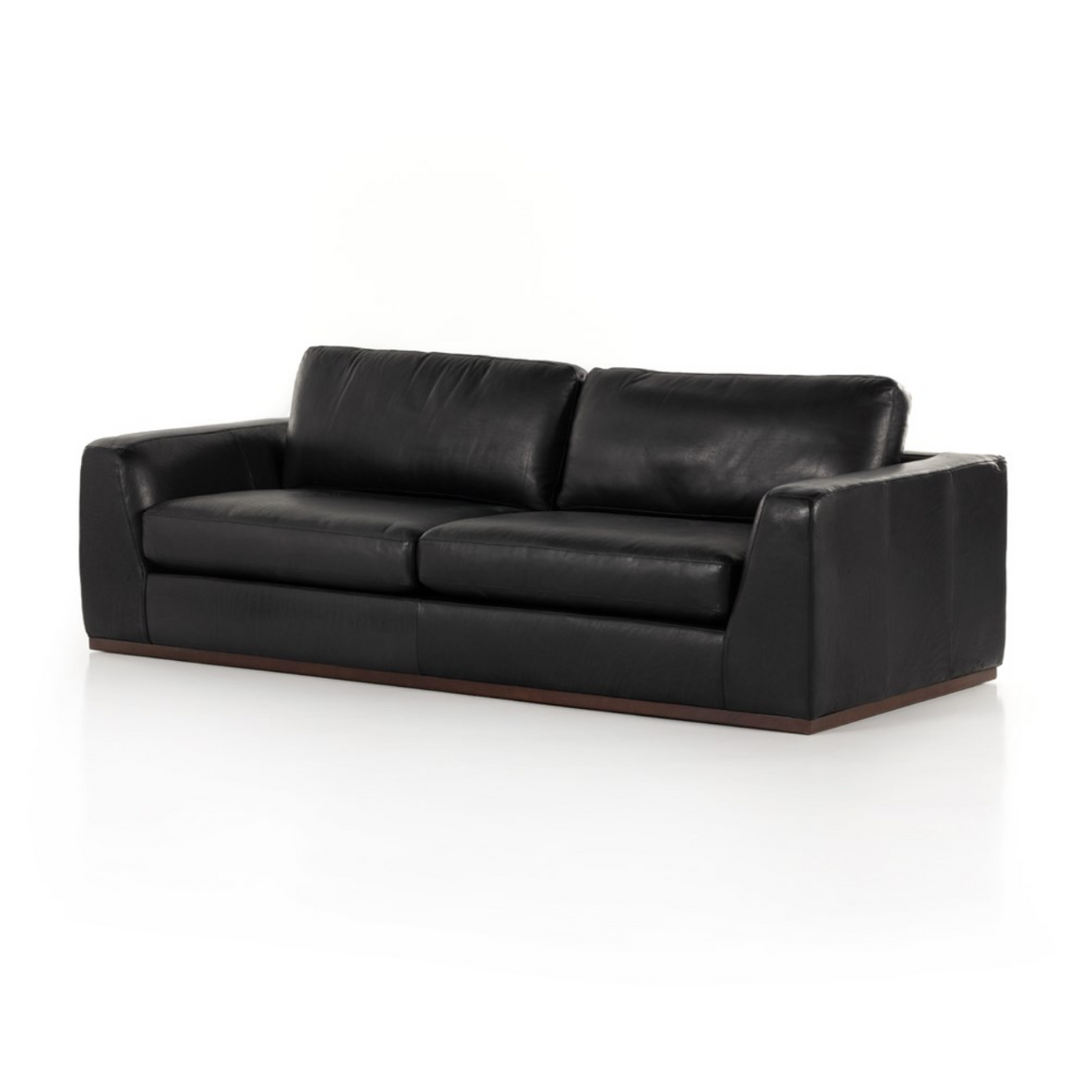 Colten 98" Top Grain Leather Sofa - Heirloom Black