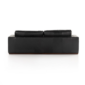 Colten 98" Top Grain Leather Sofa - Heirloom Black
