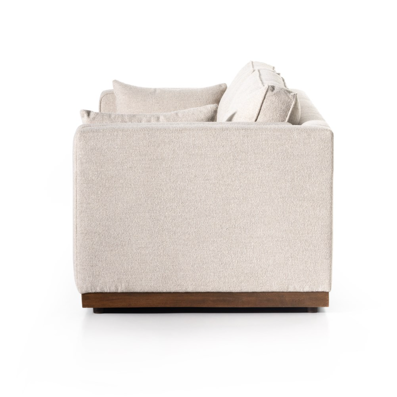 Lorene 87" Bench Cushion Sofa - Performance Pebble