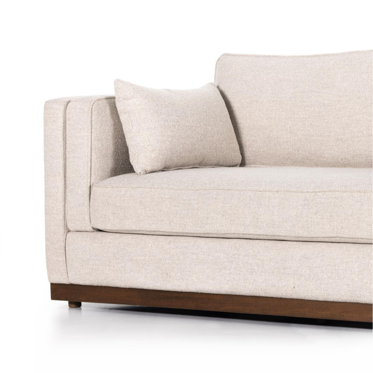Lorene 87" Bench Cushion Sofa - Performance Pebble