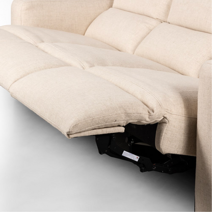 Riley 3 Cushion Power Reclining Sofa - Performance Natural