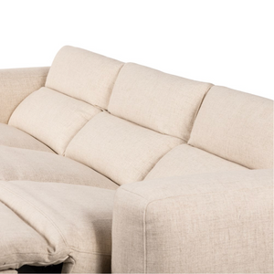 Riley 3 Cushion Power Reclining Sofa - Performance Natural