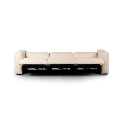 Riley 3 Cushion Power Reclining Sofa - Performance Natural