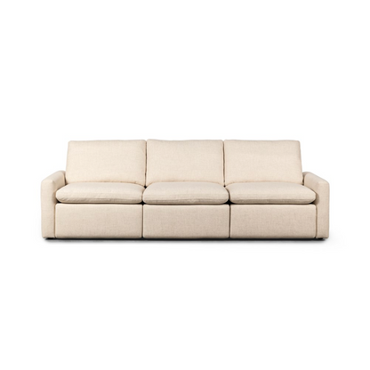 Timothy 111" 3 Cushion Power Reclining Sofa - Performance Natural