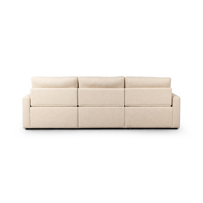 Timothy 111" 3 Cushion Power Reclining Sofa - Performance Natural