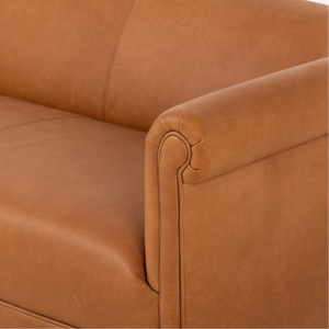 Braxton 86" Top Grain Leather Sofa - Butterscotch