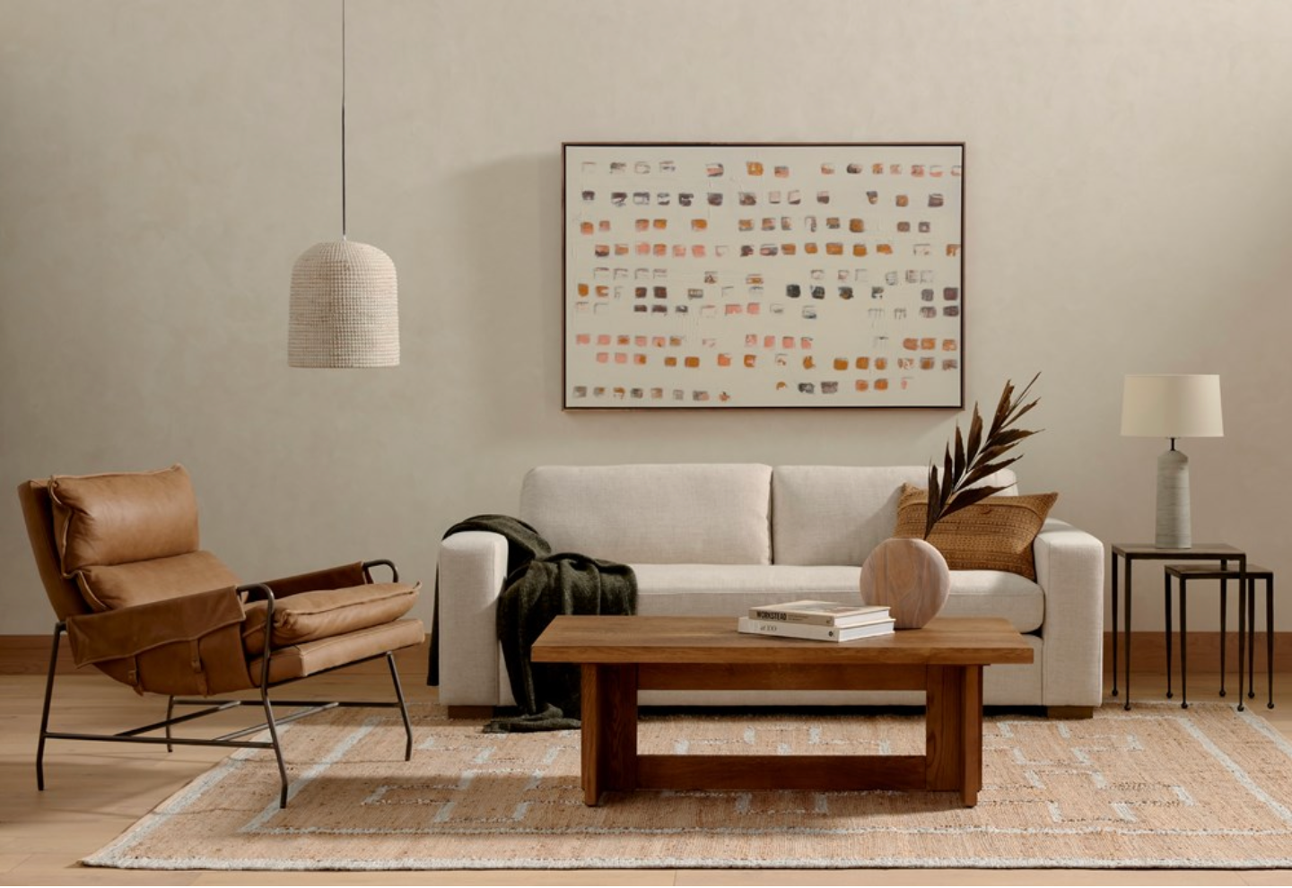 Manassas 86" Bench Seat Sofa - Thames Cream