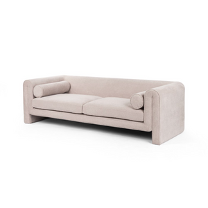 Maxwell 94" 2 Cushion Sofa - Nickel