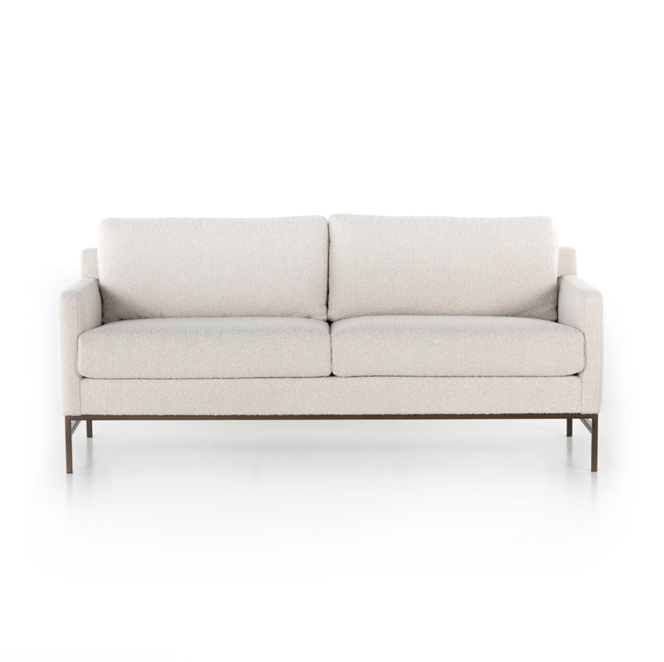 Samantha 74" 2 Cushion Sofa - Iron + Performance Natural