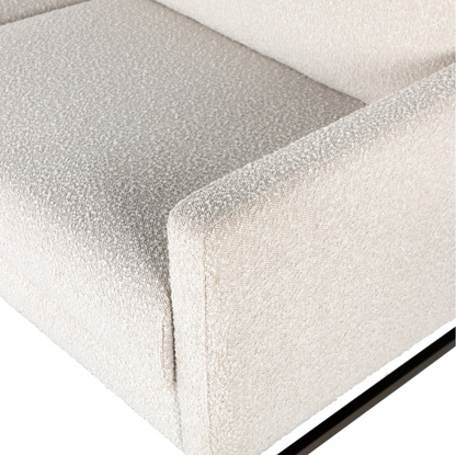 Samantha 74" 2 Cushion Sofa - Iron + Performance Natural