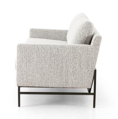 Samantha 74" 2 Cushion Sofa - Iron + Performance Linen