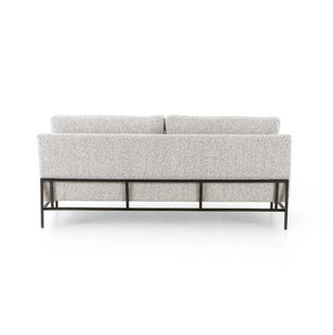 Samantha 74" 2 Cushion Sofa - Iron + Performance Linen