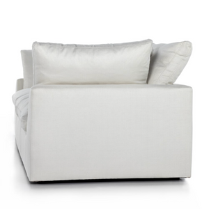 Stanton 125" 3 Cushion Modular Sofa - Performance Ivory