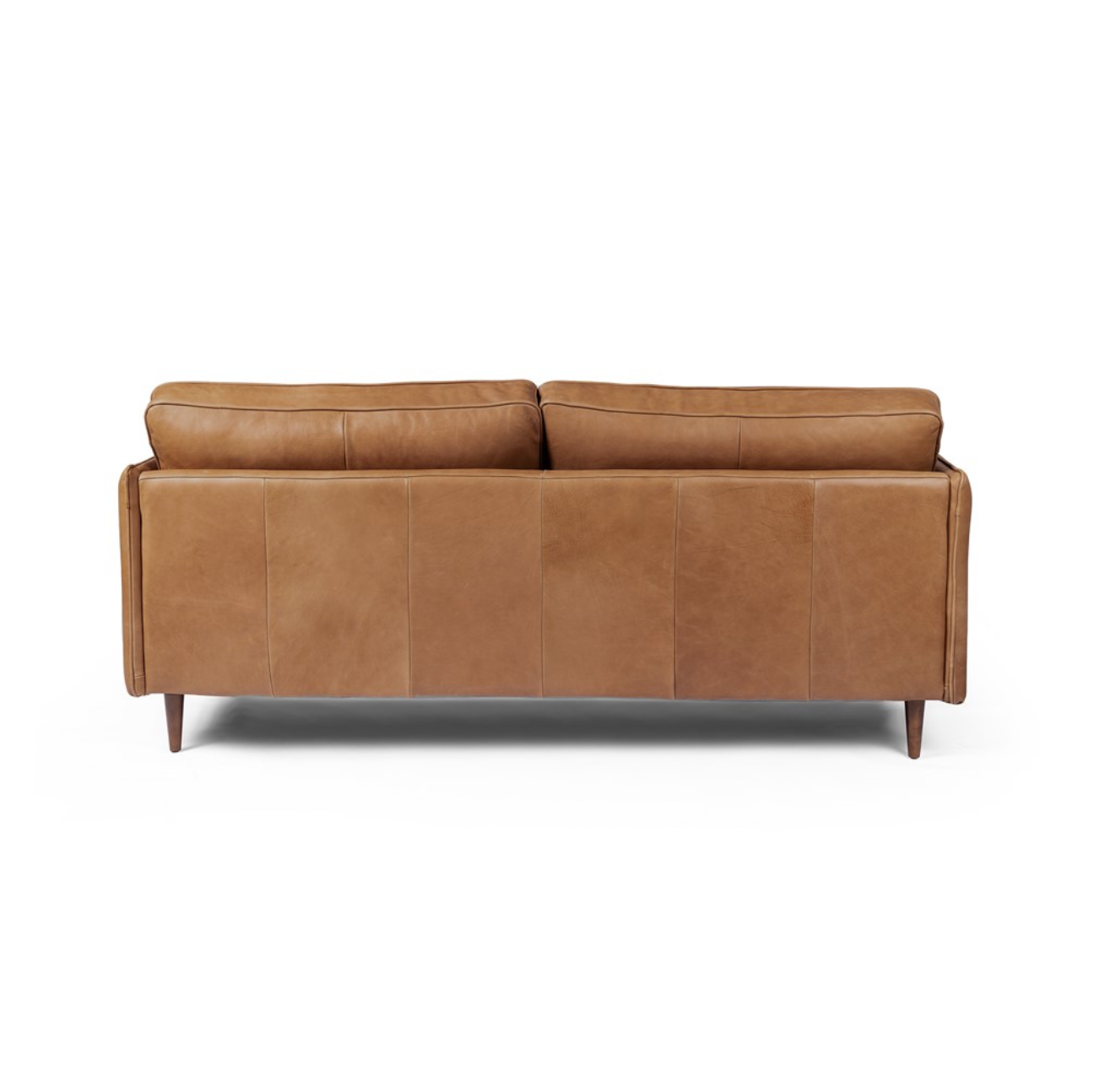 Rhett 76" Top Grain Leather 2 Cushion Sofa - Cognac