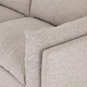 Luna 90" 2 Cushion Sofa - Performance Pebble