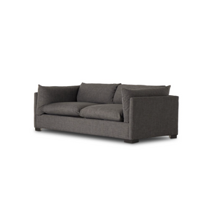 Luna 90" 2 Cushion Sofa - Charcoal
