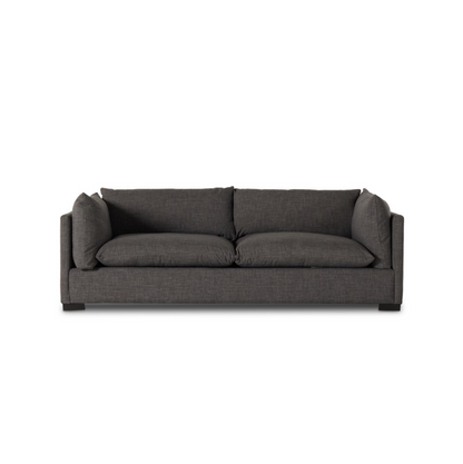 Luna 90" 2 Cushion Sofa - Charcoal