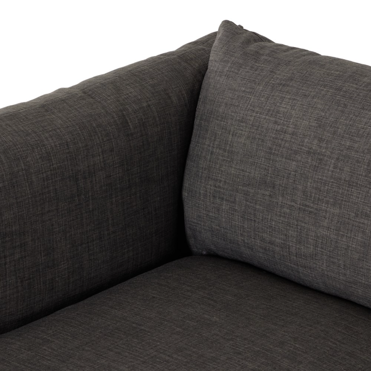 Luna 90" 2 Cushion Sofa - Charcoal