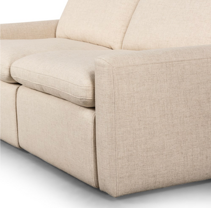 Timothy 78" 2 Cushion Power Recliner Sofa - Natural