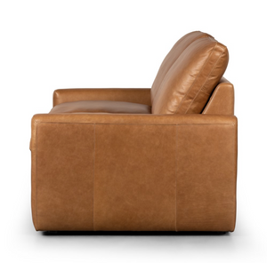 Cartier 78" 2 Cushion Top Grain Leather Power Recliner Sofa - Butterscotch