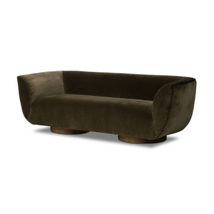 Sabrina 87" Bench Cushion Sofa - Olive