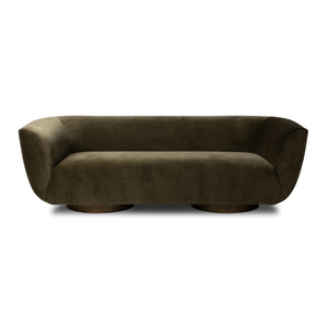 Sabrina 87" Bench Cushion Sofa - Olive