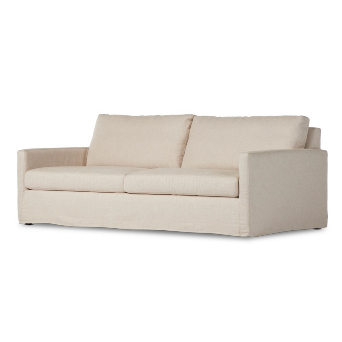 Maddie 93" 2 Cushion Slipcover Sofa - Performance Creme