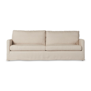 Maddie 93" 2 Cushion Slipcover Sofa - Performance Creme