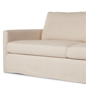 Maddie 93" 2 Cushion Slipcover Sofa - Performance Creme