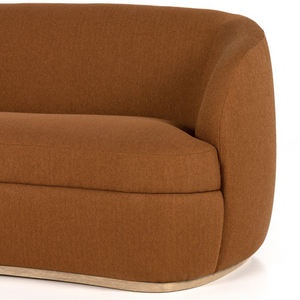 Hadley 89" Bench Cushion Sofa - Rust