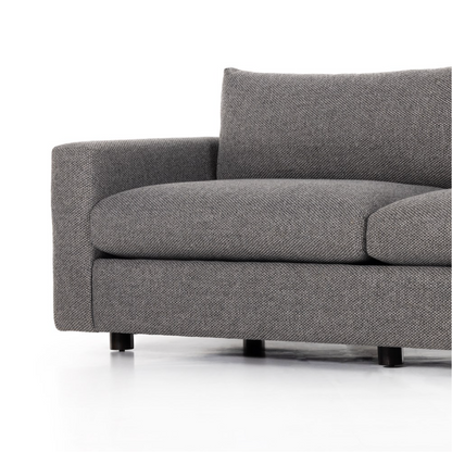 Presley 98" 2 Cushion Sofa - Grey