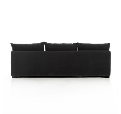 Owen 94 Armless Bench Sofa - Performance + Charcoal
