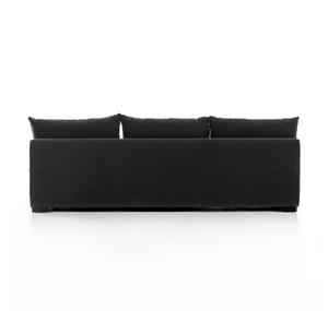 Owen 94 Armless Bench Sofa - Performance + Charcoal