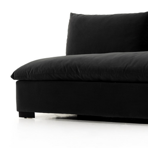 Owen 94 Armless Bench Sofa - Performance + Charcoal