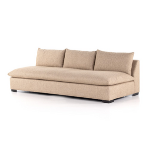 Owen 94 Armless Bench Sofa - Performance + Sand