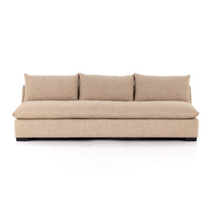 Owen 94 Armless Bench Sofa - Performance + Sand