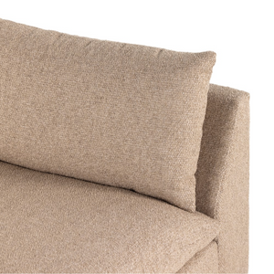 Owen 94 Armless Bench Sofa - Performance + Sand