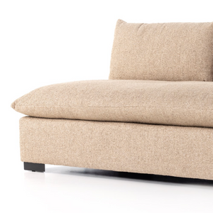 Owen 94 Armless Bench Sofa - Performance + Sand