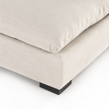 Owen 94 Armless Bench Sofa - Performance + Oatmeal