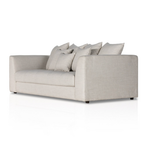 Venessa 91" Bench Cushion Tufted Sofa - Performance Natural