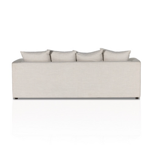 Venessa 91" Bench Cushion Tufted Sofa - Performance Natural