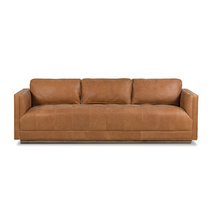 Keelan 90" Top Grain Leather Sofa - Cognac
