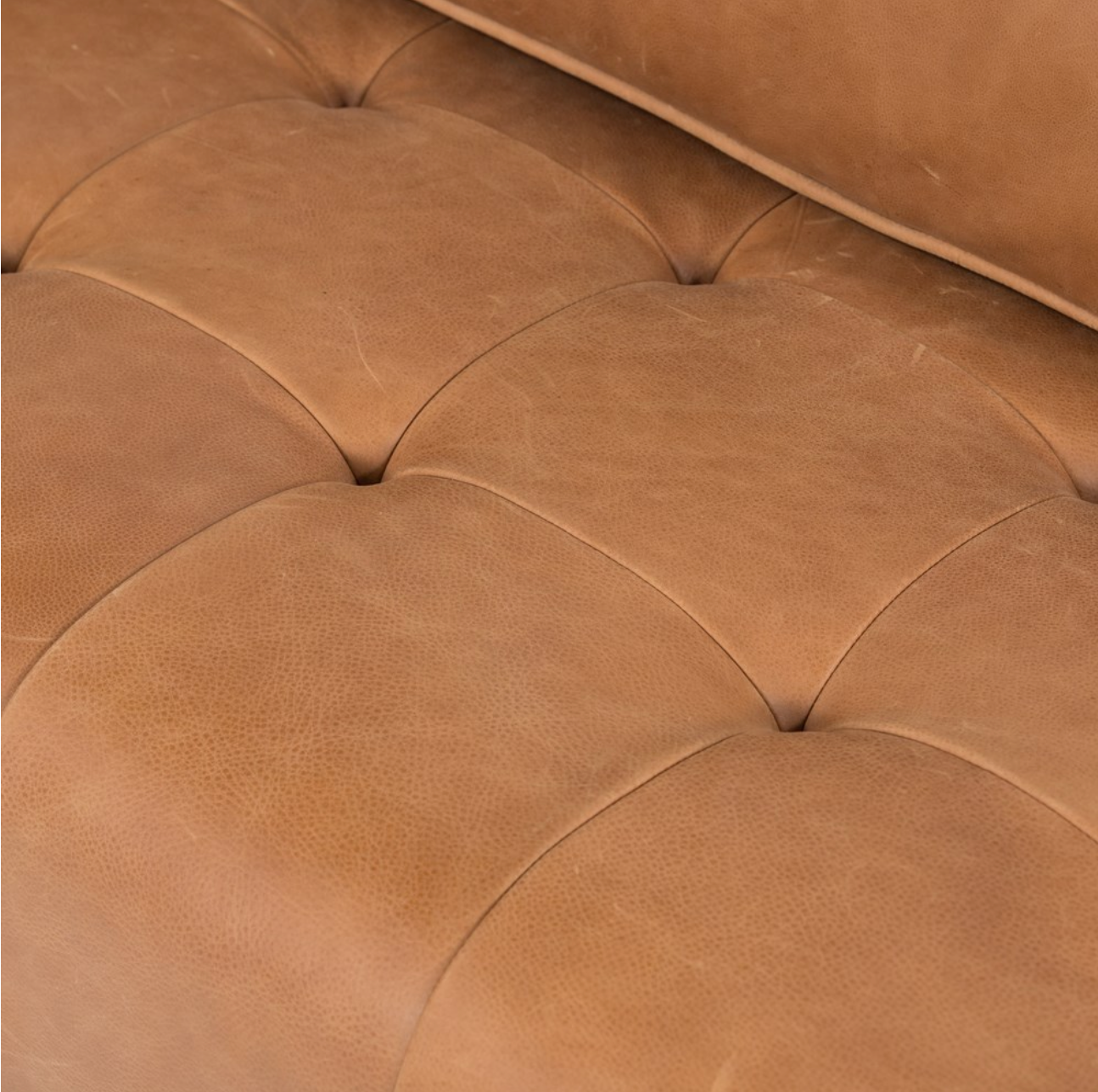 Keelan 90" Top Grain Leather Sofa - Cognac