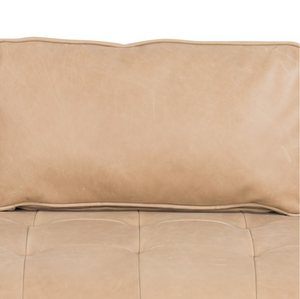 Keelan 90" Top Grain Leather Sofa - Palmero Nude
